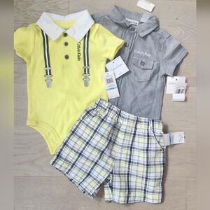New Calvin Klein 6-9 Months Baby Boy Set